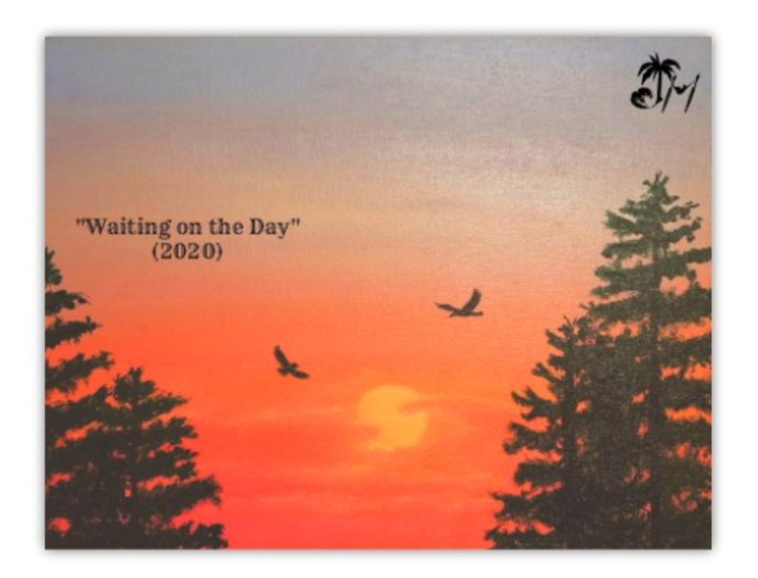 "Waiting on the Day" Postcard Magnet