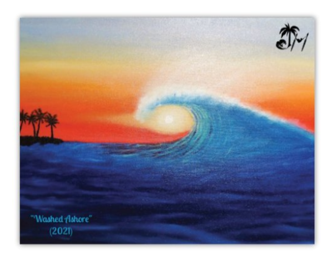 "Washed Ashore" Postcard Magnet