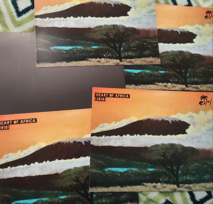 "Heart of Africa" Postcard Magnet