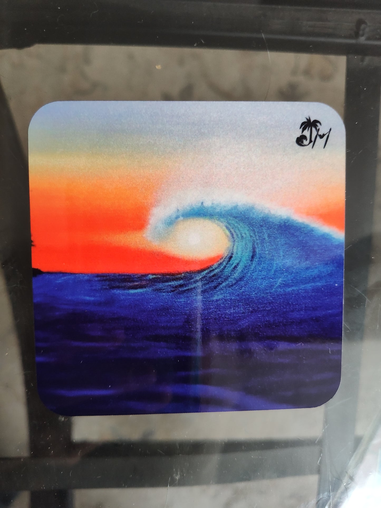 "Washed Ashore" Coaster