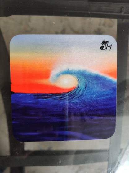 "Washed Ashore" Coaster