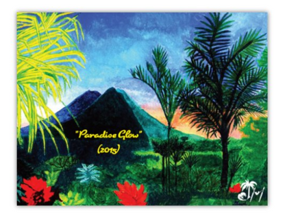 "Paradise Glow" Postcard Magnet