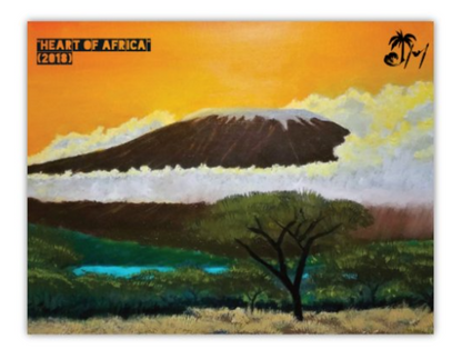 "Heart of Africa" Postcard Magnet