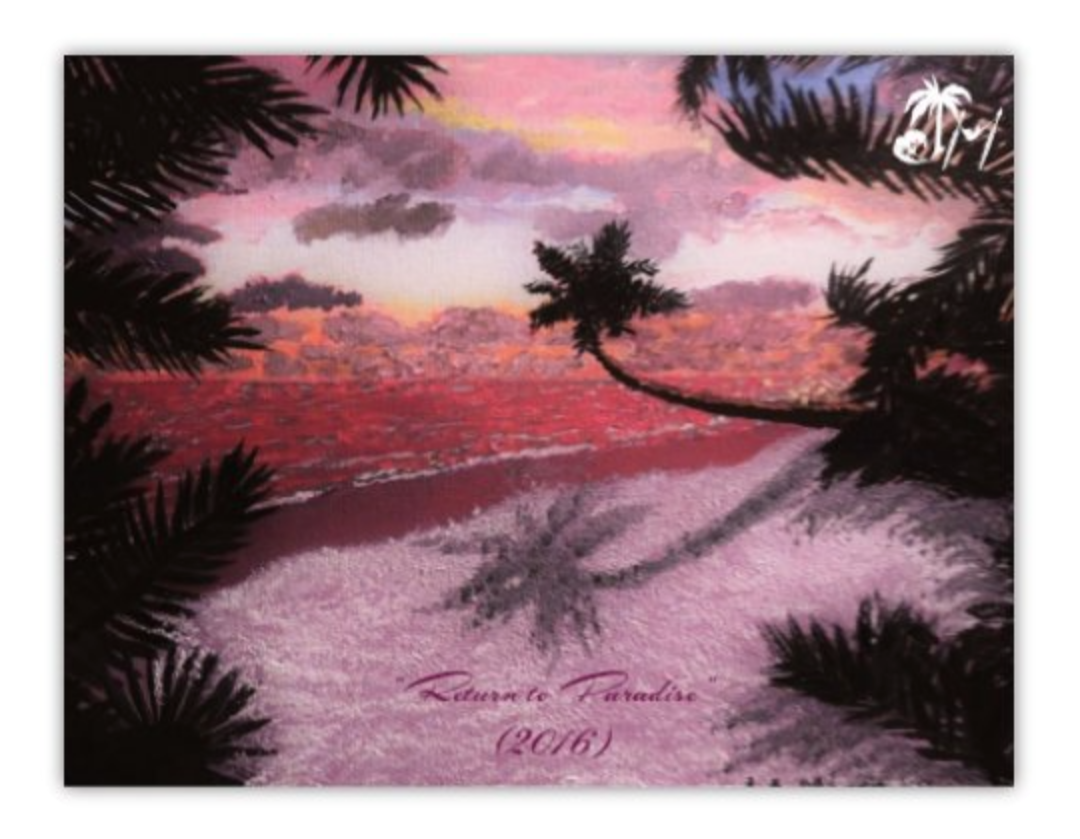"Return To Paradise" Postcard Magnet