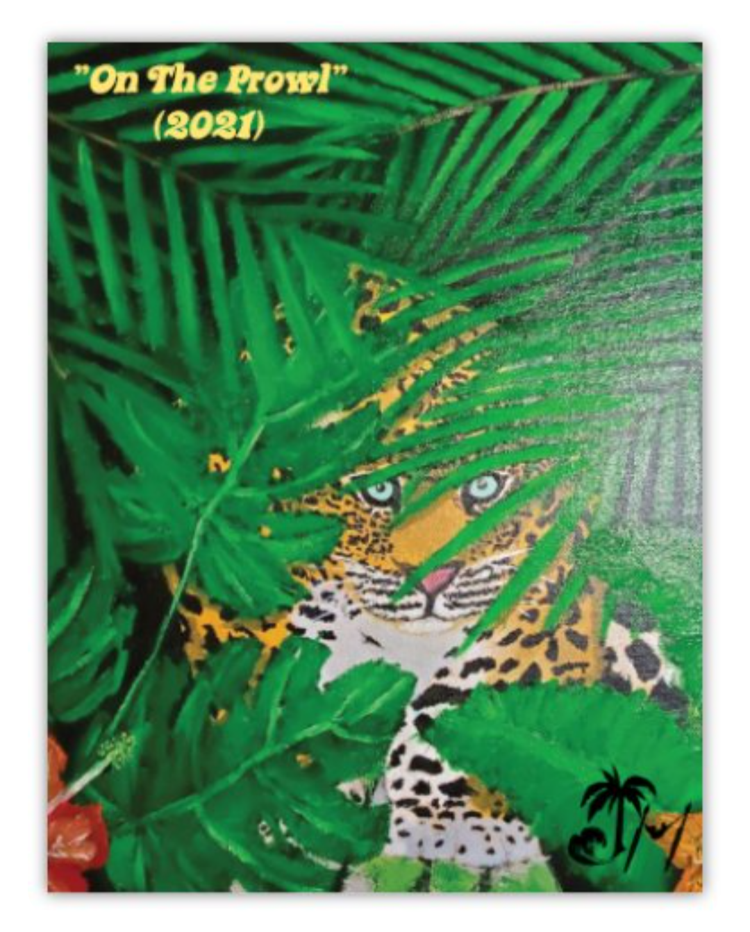 "On The Prowl" Postcard Magnet