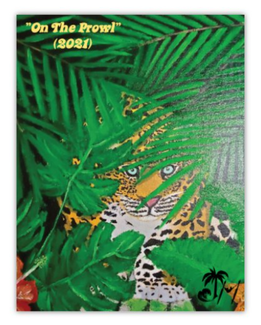 "On The Prowl" Postcard Magnet