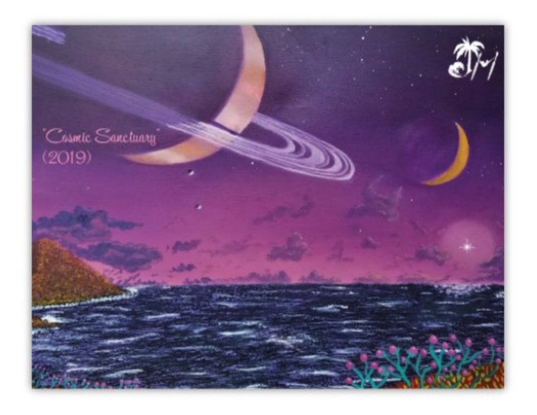 "Cosmic Sanctuary" Postcard Magnet