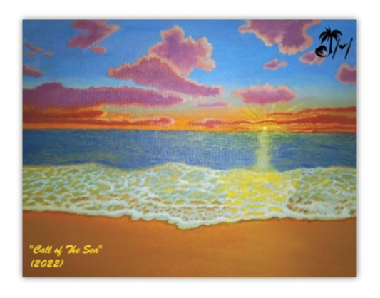 "Call of the Sea" Postcard Magnet