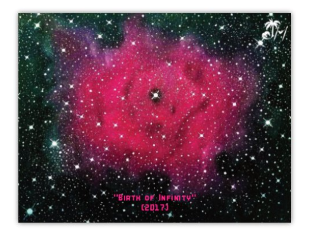 "Birth of Infinity" Postcard Magnet