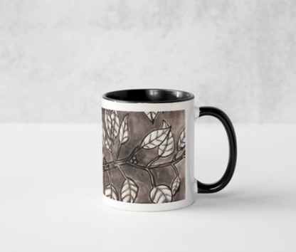"Hands of Life" Black Mug