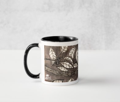 "Hands of Life" Black Mug