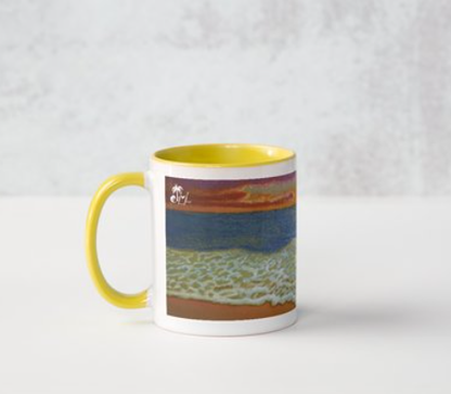"Call of the Sea" Yellow Mug