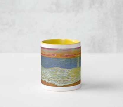 "Call of the Sea" Yellow Mug