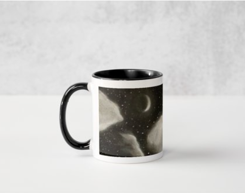 "Cloudzzz" Black Coffee Mug