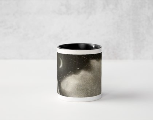 "Cloudzzz" Black Coffee Mug