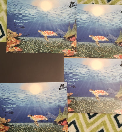 "Oceans Opus" Postcard Magnet