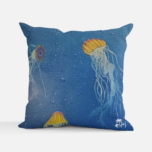 "Floating Through Life" Pillow